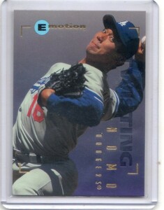 ●野茂英雄　カード　Vol.626　1995FLEER EMOTION #144　ルーキー　ロサンゼルス・ドジャース