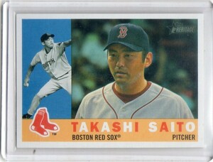 ●斎藤隆　カード　Vol.65　2009TOPPS HERITAGE #504　ボストン・レッドソックス