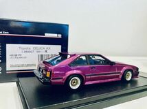 【送料無料】1/43 ハイストーリー トヨタ セリカ XX 2800GT 1981 改　パープルメタリック_画像2