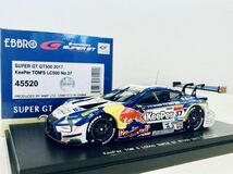 【送料無料】1/43 EBBRO Keeper トムス LC500 #37 平川亮-N.キャシディ スーパーGT500 2017 (Champion) サイン入り_画像1