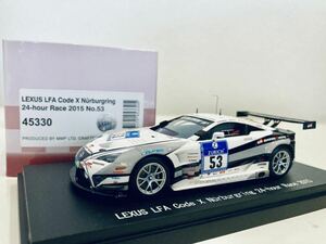 【送料無料】1/43 EBBRO LEXUS レクサス LFA Code X #53 Nrburgring 24H 2015