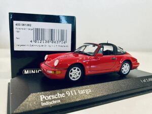 【送料無料】1/43 Minichamps Porsche 911 Targa (964) ポルシェ タルガ 1991 Red