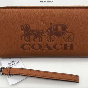 新品　コーチ　長財布　馬車　大人気キャメル　未使用　C3548 coach