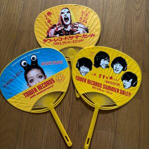 タワーレコード うちわ 3枚セット 木村カエラ BAWDIES デトロイトメタルシティ レア