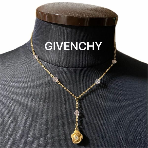 GIVENCHY ローズトップ ネックレス ヴィンテージ アクセサリー