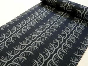  yukata man cloth ... cotton Kobai king-size black . gray 036