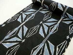  yukata man cloth ... cotton Kobai king-size black ground 038