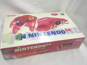 25 sending 100sa0520$B11 Nintendo 64 clear red body secondhand goods 