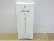 52 送60サ 0520$B19 Apple Lightning to Digital AV Adapter アップル ライトニング デジタルAVアダプター MD826AM/A 中古_画像1