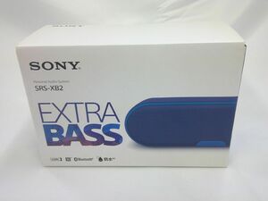 52 送60サ 0526$B17 SONY ソニー SRS-XB2 ワイヤレス Bluetooth スピーカー ブルー 中古品