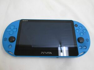 25 送60サ 0528$G08 PSVITA 2000 本体 アクアブルー ver3.55 中古品