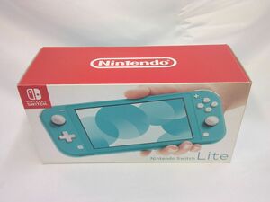 25 送60サ 0602$B19 スイッチLite ターコイズ ver18.0.1 本体 中古品