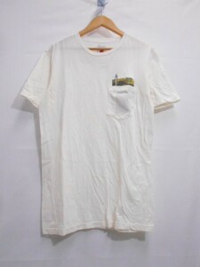 67 отправка 60sa0522$D09 markama-ka мужской короткий рукав карман футболка сделано в Японии оттенок белого размер 2 б/у товар 