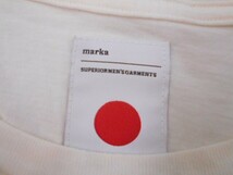 67 送60サ 0522$D09 marka マーカ メンズ 半袖ポケットTシャツ 日本製 ホワイト系 サイズ2 中古品_画像4