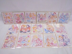 33 送60サ 0526$D21 プリキュア 20th ミニ色紙 16枚セット 中古品