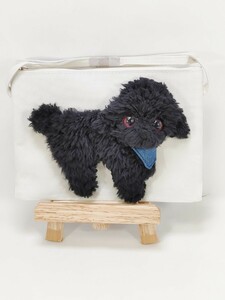 -nyamu- toy poodle black. . san . Mini sakoshu shoulder bag bag pouch toy poodle smartphone case 