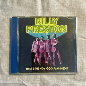 【日本盤解説付き】Billy Preston That's The Way God Planned It 1991 再発 神の掟