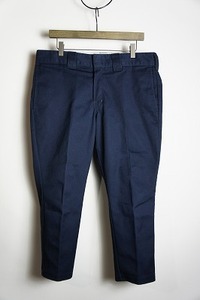 正規 BEDWIN ベドウィン × Dickies ディッキーズ トリップ スター クロップド パンツ ワーク トラウザー WP873DN 紺 サイズ2 本物 421O