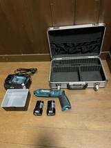 makita マキタ 充電式ペン型インパクトドライバー TD022DSHX 7.2V 1.5Ah バッテリー2個 充電器付 中古品　美品　使用回数少なめ動作確認済_画像6