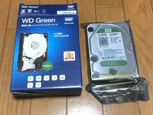 WD HDD 内蔵ハードディスク 3.5インチ 3TB Green WD30EZRX-1TBP/Intellipower/SATA 6Gb/s