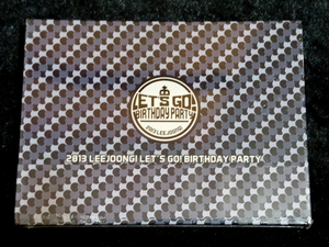 新品★イ・ジュンギ【2013 LEEJOONGI LET'S GO! BIRTHDAY PARTY DVD】韓国版・DVD2枚組★