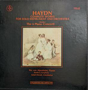 輸入LP盤 アルペンハイム/レーンドルファー/ドラティ/Bamberg/フェーバー/Wurtenberg　Haydn Piano,Hammerfluegel&Organ協奏曲集(6LP)　 