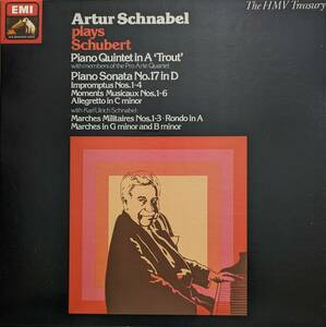 輸入LP盤 アルトゥール・シュナーベル/プロ・アルテ四重奏団　Schubert Piano五重奏曲「ます」～即興曲集 D899 (3LP)　 