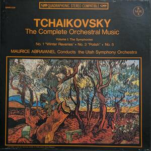 輸入LP盤 モーリス・アブラヴァネル/Utah Sym　Tchaikovsky 交響曲1,3&5番「冬の日の幻想」「ポーランド」　 (3LP)　 