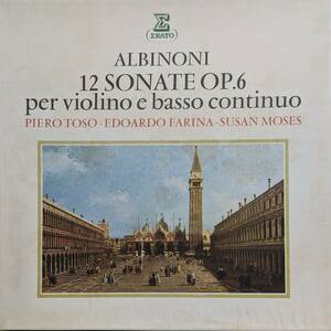 輸入LP盤 ピエロ・トーゾ/スーザン・モーゼ/エドゥアルド・ファリーナ　Albinoni Violinソナタ Op6 (2LP)　 