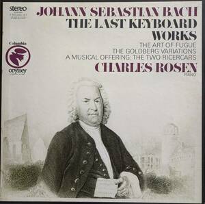 輸入LP盤 チャールズ・ローゼン　Bach「フーガの技法」,「ゴールドベルク変奏曲」&「音楽の捧げもの」2つのリチェルカーレ (3LP)　 