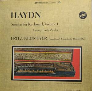 輸入LP盤 フリッツ・ノイマイヤー　Haydn Harpsicord,Clavicord,Hammerflugelソナタ集 (3LP)　 