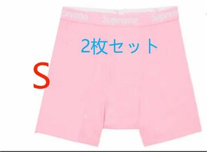 シュプリーム ヘインズ ボクサーパンツ メンズ 下着 2枚S新品未使用