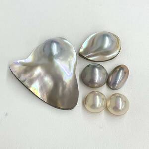 *mabe pearl . summarize 26.8g* loose half jpy pearl jewelry R177