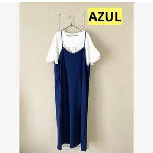 AZUL キャミワンピ　ネイビー　L