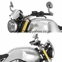 激安 Bmw RnineT Pure スクランブラー UarbanG/S 2020 ハンドルバーミラー サイドミラー バックミラー アルミ_画像8