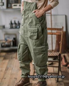  overall men's American Casual overall casual pants cargo pants easy large size military *3 color /M~2XL selection /1 point 