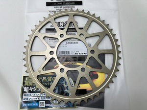  stock equipped ]ZX-4R/RR ZX-25R( Indonesia specification )A7075-T6 super light weight aluminium sprocket Sunstar SUNSTAR 520-48T RK12548 RK-12548