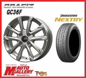 郡山店★サマータイヤホイールSET★コーセイ クレイシズ GC36F 4.5J 14インチ 4H100+45& BS ネクストリー 165/60R14★エブリィ、クリッパー