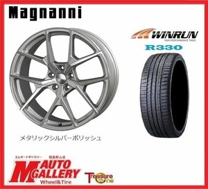 郡山店★サマータイヤホイールSET★マグナーニ STW 7.5J 18インチ 5H114+53 & ウィンラン R330 215/45R18☆ノア・ヴォクシーなど