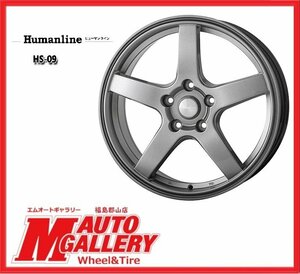 郡山店★スタッドレスタイヤホイールSET★ヒューマンライン HS-09 6.5J 16インチ 5H114+38 & BS VRX 205/60R16 22年製★現行ノア・VOXYなど