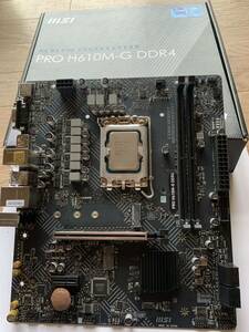マザーボード：MSI PRO H610M-G DDR4 (mATX ）新品。Intel CPU Core i7 12700 【中古】中古ジャンクです