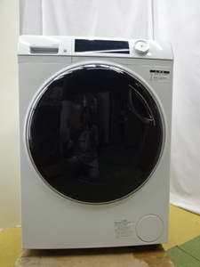 ②極美品!設置テストのみ ’23年製 Haier/ハイアール ドラム式洗濯機 9キロ 洗剤自動投入 お湯洗い しわケア脱水 スーツコース JW-TD90SA