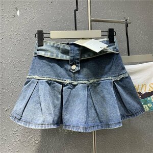 * new goods skirt ladies lady's * sexy beautiful . Silhouette [ attraction Style]* Denim blue 