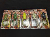 フィッシュビート バトルフロッグ 5個セット 新品3 Fish Beat BATTLE FROG フロッグ Frog ライギョ 雷魚 鯰 なまず ナマズ 中空フロッグ_画像1