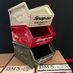 スナップオン スタキングミニパーツボックス DULTON  snap on アメリカン雑貨 新品 レア 3個セットの画像1