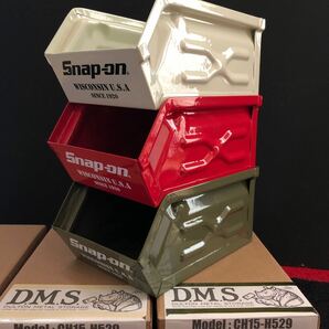 スナップオン スタキングミニパーツボックス DULTON  snap on アメリカン雑貨 新品 レア 3個セットの画像7
