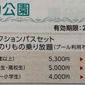 東武動物公園　アトラクションパスセット　特別利用券4名分1名1200円引き