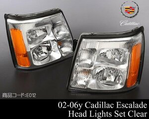 # stock have head light headlamp original type left right SET halogen [ conform ]02-06 Escalade (ESV EXT possible ) 2002 2003 2004 2006 E012