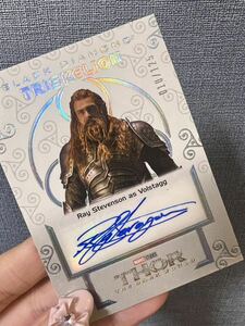 2021 Upper Deck Marvel INFINITY SAGA Black Diamond Ray Stevenson As Volstagg 直筆サインカード Auto マーベル　カード　star wars