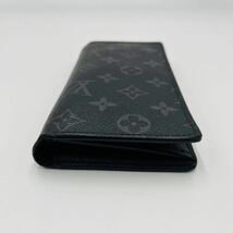 1円《大人気》LOUIS VUITTON ルイヴィトン モノグラム エクリプス ポルトフォイユブラザ 二つ折り 長財布 ウォレット 黒 ブラック メンズ_画像5